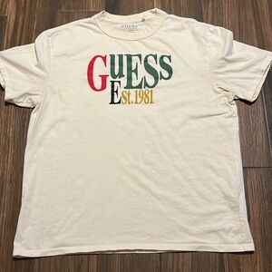 Men’s Guess‎ Est.1981 Logo Beige T-shirt